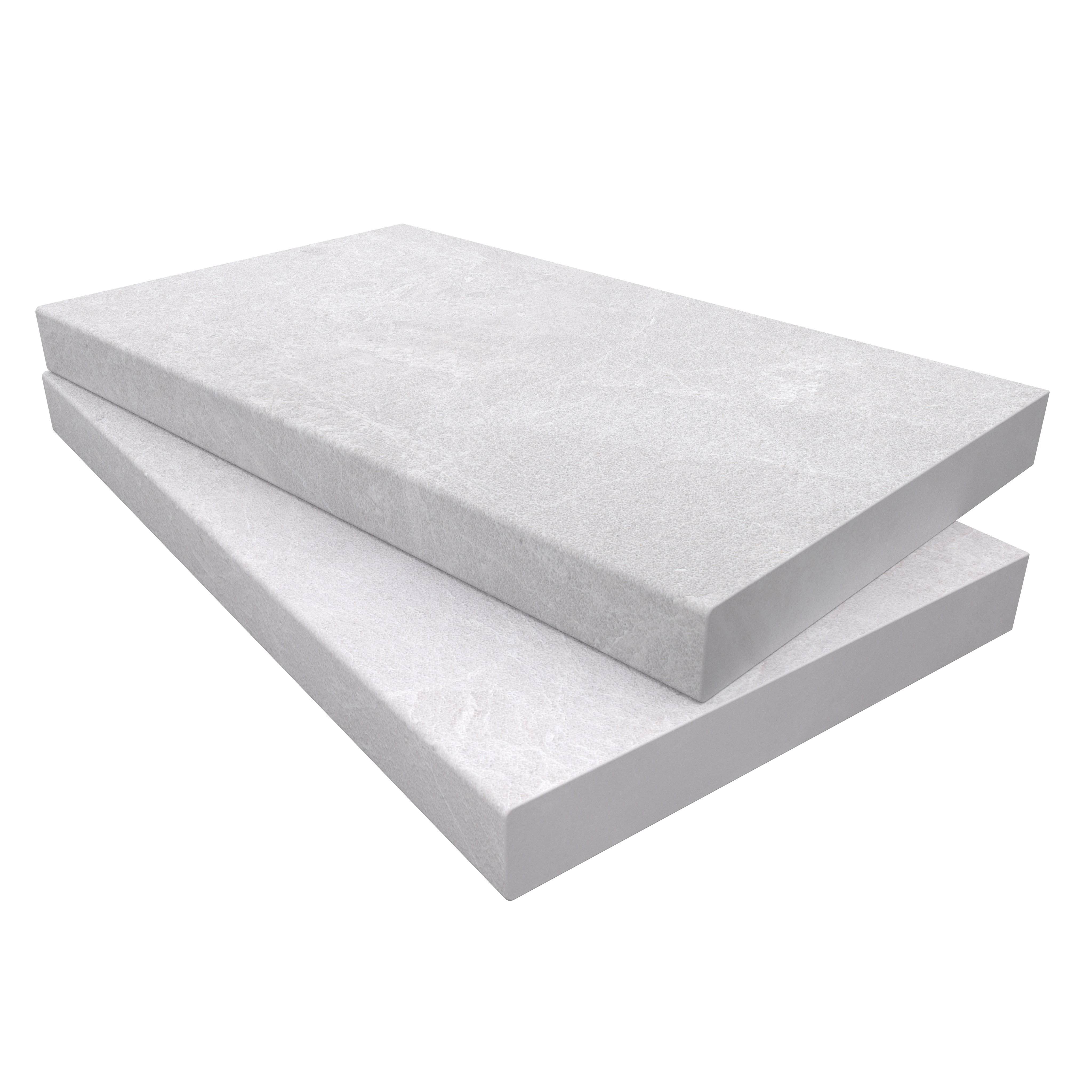 Pera Cream Marble 14x24x2 2IN Eased Edge Coping | STONELUX