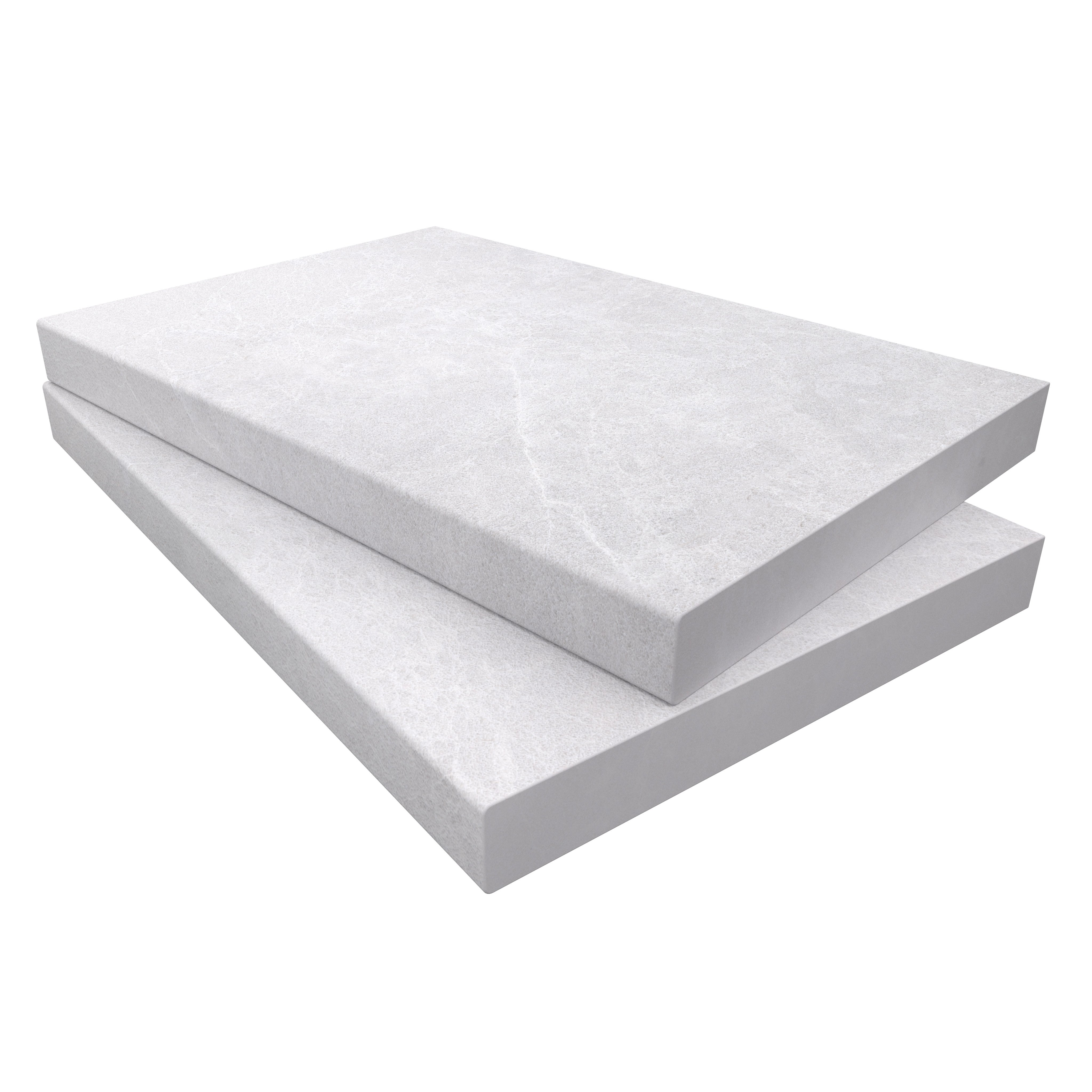 Pera Cream Marble 12x24x2 2IN Eased Edge Coping | STONELUX