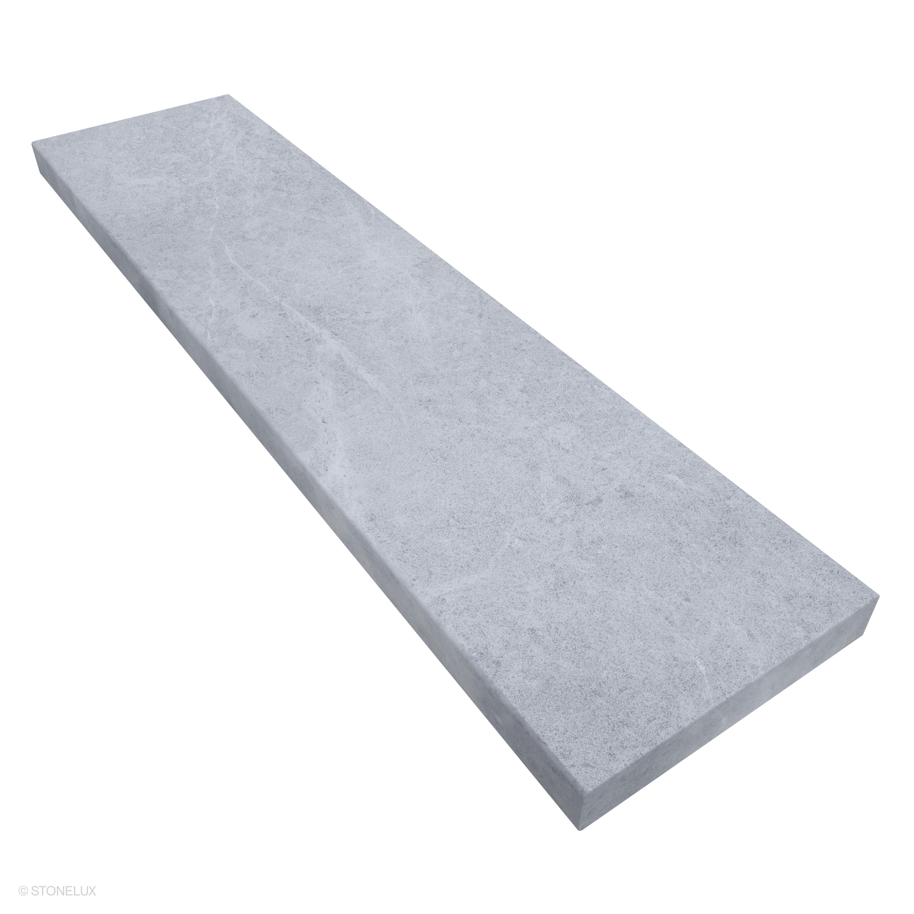 Tundra Grey Marble 12x48x2 2IN Eased Edge Coping | STONELUX